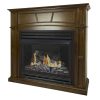 Pleasant Hearth 46 in. Natural Gas Full Size Heritage Vent Free Fireplace System 32