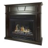 Pleasant Hearth 46 in. Natural Gas Full Size Tobacco Vent Free Fireplace System 32