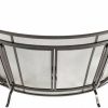 Pleasant Hearth Curved 3-Panel Screen with Tools in Vintage Iron 2