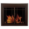 Pleasant Hearth Enfield Glass Firescreen Burnished Bronze - Large