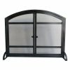 Pleasant Hearth FA338S Harper 1-Panel Fireplace Screen with Doors - Antique