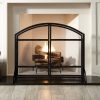 Pleasant Hearth Harper Arched Fireplace Screen with Doors 2
