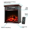Portable Electric Fireplace Night Stand with Remote - 3-D Log and Fire Effect by e-Flame USA 15