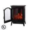 Portable Indoor Home Compact Electric Wood Stove Fireplace Heater
