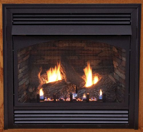 Premium 32" Vent-Free Thermostat Control LP Fireplace with Blower