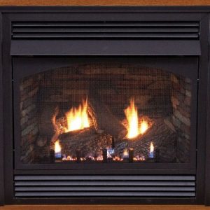 Premium 32" Vent-Free Thermostat Control NG Fireplace with Blower