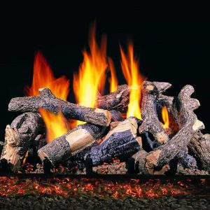 R. H. Peterson CHDS-30 R.H. Peterson Standard 30"" Charred Oak Stack. Logs Only (does not include burner). For use in wood burning fireplaces with a compatible vented gas log burner only.