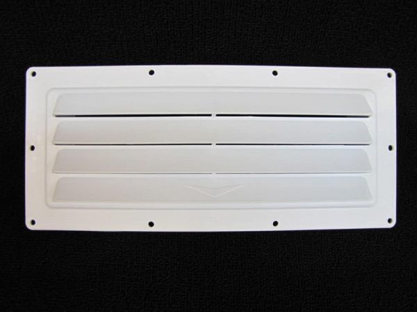 RV Parts Ventline Exterior Sidewall Vent Range Hood Stove White w/Install Kit 2