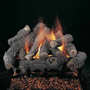 Rasmussen Bonfire Log Set w/ 18" (CS) Burner and No Pilot Kit