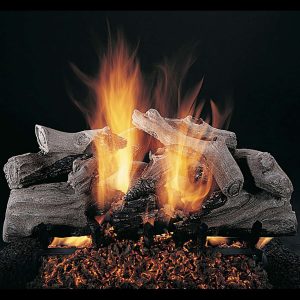 Rasmussen Evening Campfire Log Set w/ 24" (CS) Burner and No Pilot Kit