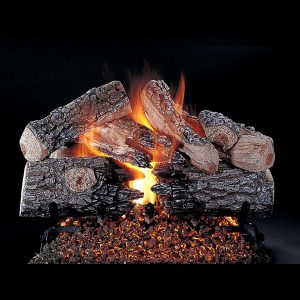 Rasmussen Evening Prestige Log Set w/ 18" (CS) Burner and No Pilot Kit