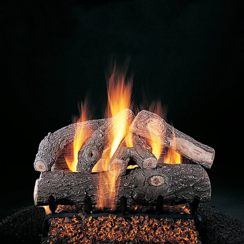 Rasmussen Frosted Oak Log Set w/ 18" (CXF) Burner and No Pilot Kit