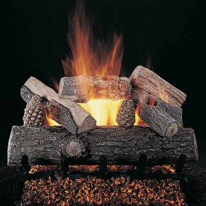 Rasmussen Lone Star Log Set w/ 18" (CS) Burner and Pilot Kit