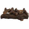 Regal Flame 22 Inch Oak Ceramic Fireplace Gas Logs - 6 Piece 3