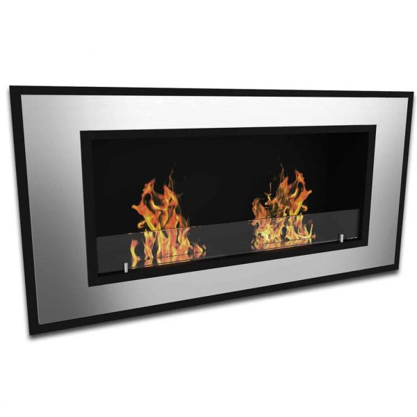 Regal Flame Brooks 47 Inch Ventless Built In Recessed Bio Ethanol Wall Mounted Fireplace 1
