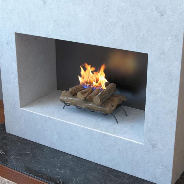 Regal Flame Convert to Ethanol Fireplace Log Set with Burner Insert from Gel or Gas Logs 2