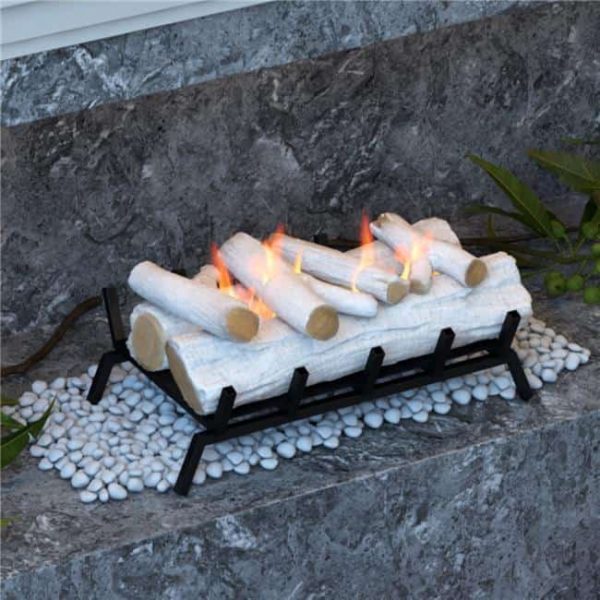 Regal Flame ECK20CUP18BRC 18 in. Convert to Ethanol Fireplace Log Set with Burner Insert from Gel or Gas Logs