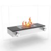 Regal Flame EF6004BK Alor Ventless Free Standing Ethanol Fireplace in Black