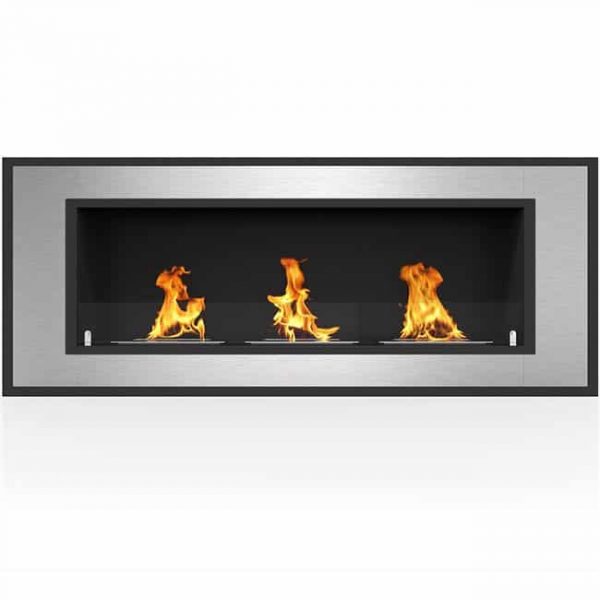 Regal Flame ER8015 Cynergy 50 in. Ventless Built-In Recessed Bio Ethanol Wall Mounted Fireplace