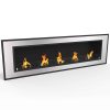 Regal Flame ER8017 Cynergy 72 in. Ventless Built-In Recessed Bio Ethanol Wall Mounted Fireplace 6