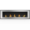 Regal Flame ER8017 Cynergy 72 in. Ventless Built-In Recessed Bio Ethanol Wall Mounted Fireplace