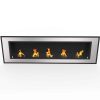Regal Flame ER8017 Cynergy 72 in. Ventless Built-In Recessed Bio Ethanol Wall Mounted Fireplace 8