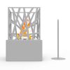 Regal Flame ET7002GRY Bruno Ventless Tabletop Portable Bio Ethanol Fireplace in Gray 4