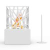 Regal Flame ET7002WHT Bruno Ventless Tabletop Bio Ethanol Fireplace in White 4
