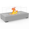 Regal Flame ET7005GRY Utopia Ventless Tabletop Portable Bio Ethanol Fireplace in Gray