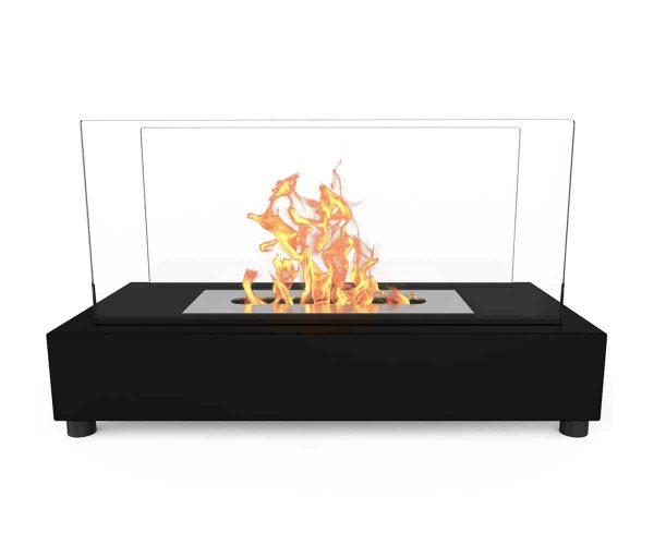 Regal Flame ET7010BK-MF2 Vigo Ventless Tabletop Portable Bio Ethanol Fireplace in Black 1