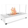 Regal Flame ET7010WHT Avon Tabletop Portable Bio Ethanol Fireplace in White