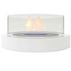 Regal Flame ET7013WHT Veranda Tabletop Portable Bio Ethanol Fireplace in White