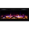 Regal Flame LW2050WL-GL Fusion 50 in. Log Built-in Ventless Recessed Wall Mounted Electric Fireplace 6