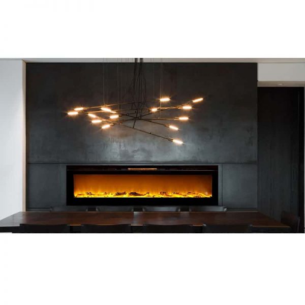 Regal Flame LW2060WL Astoria 60in Wall Mounted Electric Fireplace - Log 1