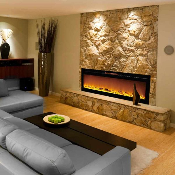 Regal Flame LW2060WL Astoria 60in Wall Mounted Electric Fireplace - Log