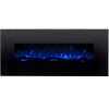 Regal Flame LW5050BK Ashford 50in Black Electric Wall Mounted Fireplace - Log 3