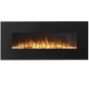 Regal Flame LW5050PF-MF 50 in. Rigel Pebble Ventless Heater Electric Wall Mounted Fireplace