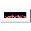 Regal Flame LW5050WH Ashford 50in White Electric Wall Mounted Fireplace - Log