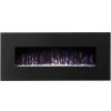 Regal Flame LW5075BK Orion 50in Black Electric Wall Mounted Fireplace - Crystal 3