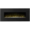 Regal Flame LW5075BK Orion 50in Black Electric Wall Mounted Fireplace - Crystal