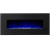 Regal Flame LW5075BK Orion 50in Black Electric Wall Mounted Fireplace - Crystal 4