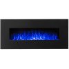Regal Flame LW5098BK Rigel 50in Black Electric Wall Mounted Fireplace - Pebble 4
