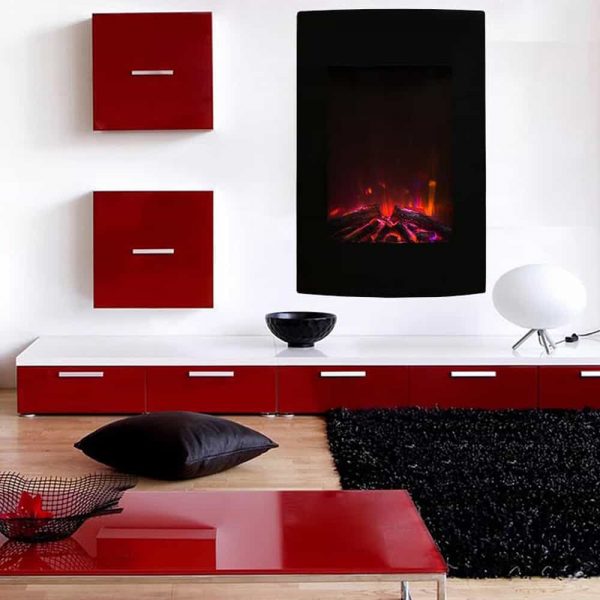 Regal Flame Oasis 23 Inch Ventless Heater Electric Wall Mounted Fireplace - Multi-Color 1