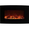 Regal Flame Oasis 23 Inch Ventless Heater Electric Wall Mounted Fireplace - Multi-Color