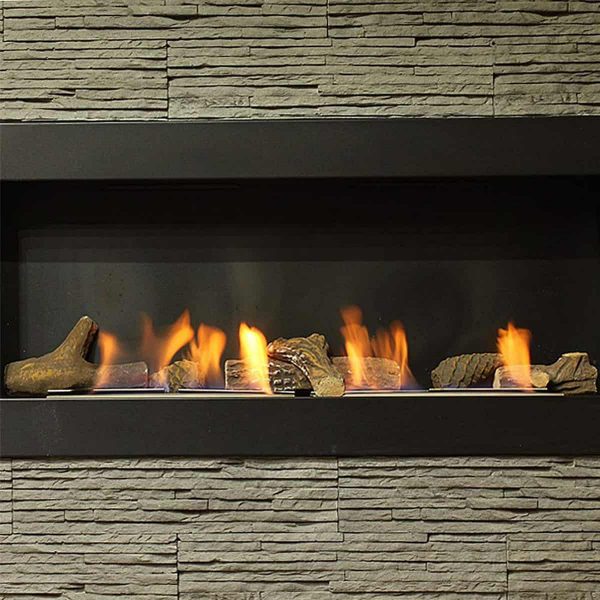 Regal Flame RFA1009-MF2 Ceramic Fiber Petite Propane Gas Fireplace Logs - 9 Piece 5