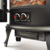 Regal Free Standing Electric Fireplace Stove by e-Flame USA - Black 11