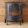 Regal Free Standing Electric Fireplace Stove by e-Flame USA - Black 16