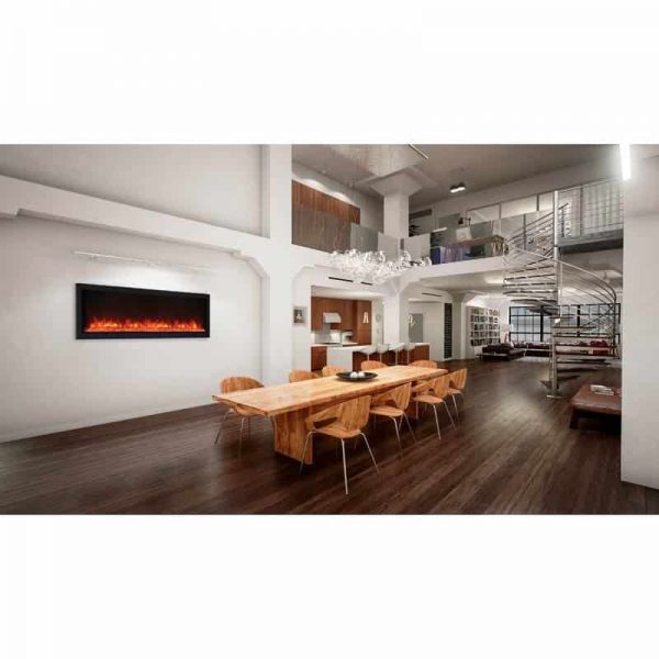 Remii 65" Extra Slim Indoor or Outdoor Electric Fireplace 4