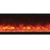Remii Deep Indoor Electric Fireplace with Black Steel Surround