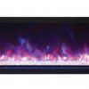 Remii Extra Slim Indoor Electric Fireplace with Black Steel Surround